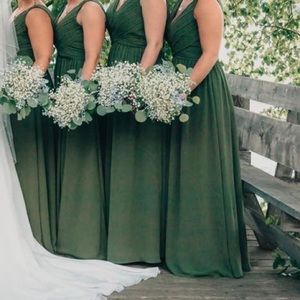 Olive green bridesmaid dress (Kanali K)